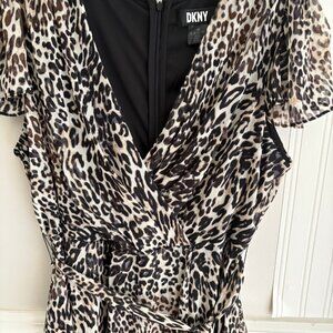 Leopard Print Wrap Dress